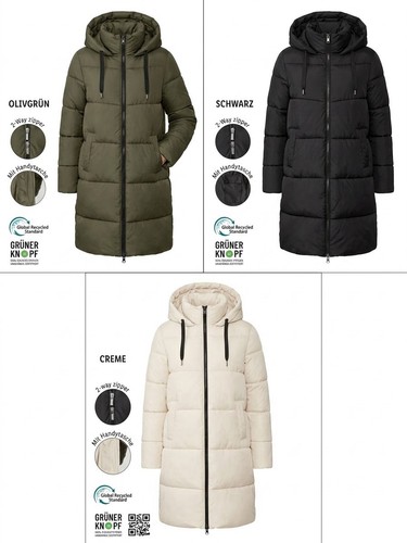 Damen thermo steppmantel - damen,