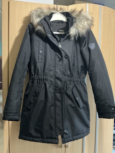 Schwarzer wintermantel onliris - schwarzer,