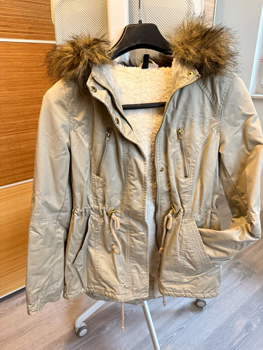 Damen parka jacke beige - h&m,