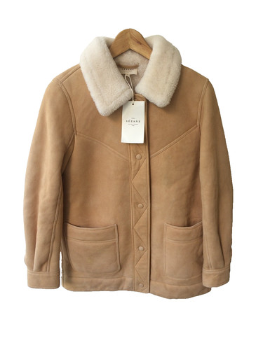 Sezane mantel nico wollfell - mantel,